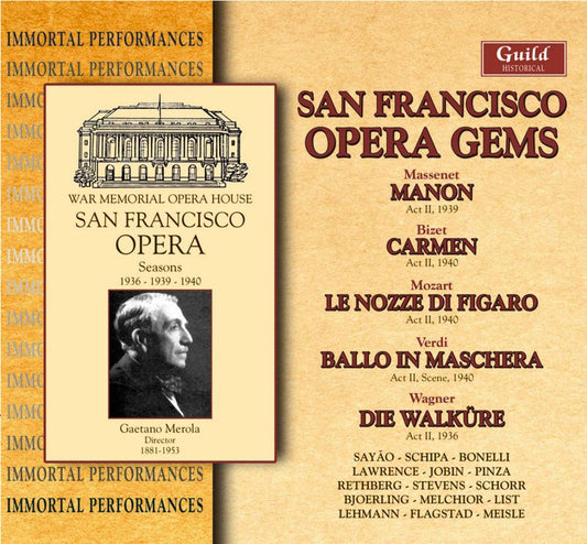San Francisco Opera Gems, Volume 1 (3 CDs)