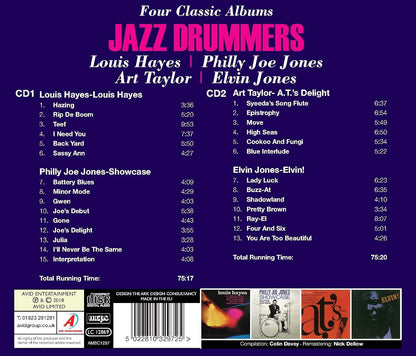LOUIS HAYES / PHILLY JOE JONES / ART TAYLOR / ELVIN JONES - Jazz Drummers - Four Classic Albums
