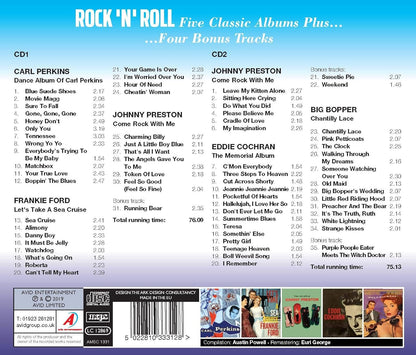 Rock N Roll - Five Classic Albums Plus (Dance Album Of Carl Perkins / Let’s Take A Sea Cruise / Come Rock With Me / The Memorial Album / Chantilly Lace) (2CD)