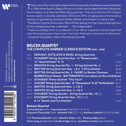 BELCEA QUARTET: THE COMPLETE WARNER CLASSICS EDITION 2000-2009 (11 CDS)