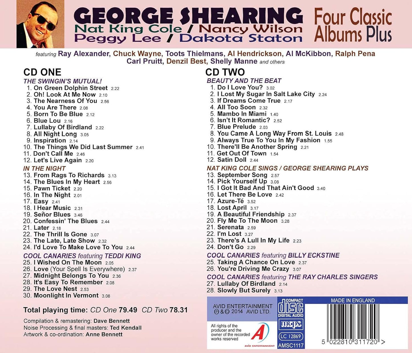 GEORGE SHEARING - Four Classic Albums Plus (2 CDs)