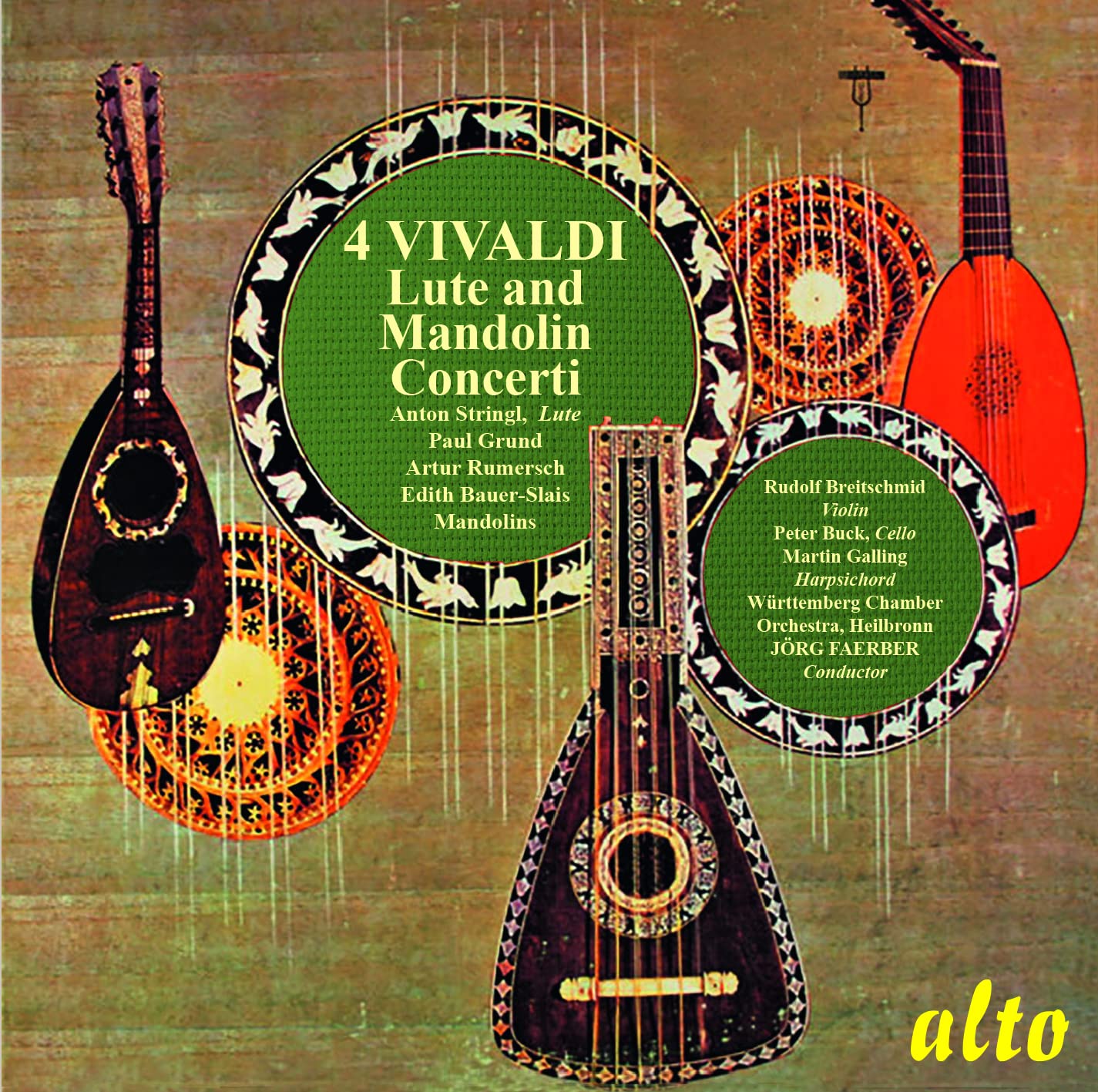 VIVALDI: 4 LUTE & MANDOLIN CONCERTOS - Wurttemburg Chamber Orchestra (PDF BOOKLET)