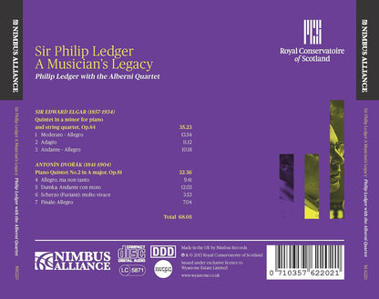 Elgar: Piano Quintet; Dvorak: Piano Quintet No. 2 In A Major - Alberni String Quartet, Sir Philip Ledger