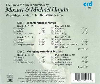 Mozart & Michael Haydn: The Duos For Violin & Viola - Maya Magub, Judith Busbridge (2 CDs)