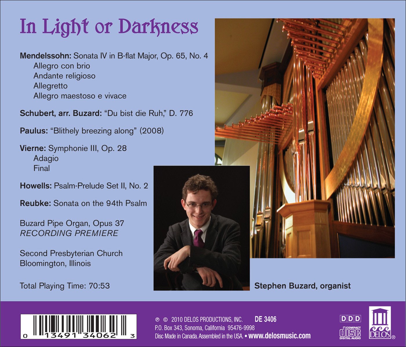 In Light or Darkness - Stephen Buzard, organ