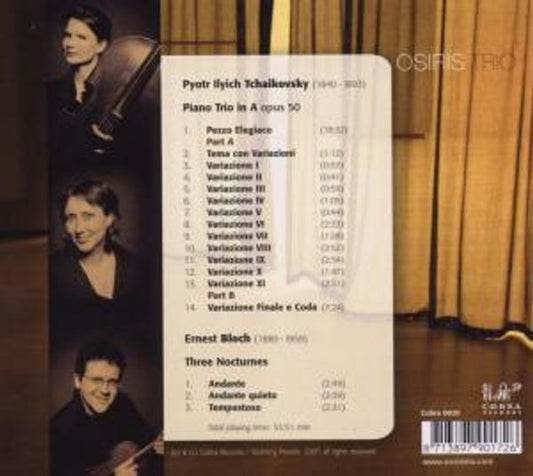 TCHAIKOVSKY: Piano Trio in A; BLOCH: Three Nocturnes: H2 - Osiris Trio