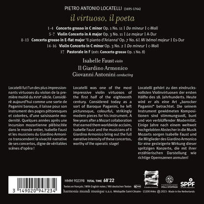 Locatelli: Il virtuoso, Il poeta (Violin Concertos & Concerti Grossi) - Isabelle Faust, Il Giardino Armonico, Giovanni Antonini