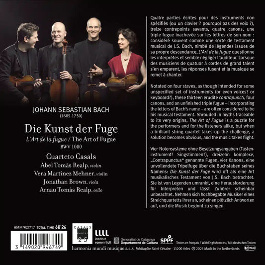 BACH: ART OF THE FUGUE - Cuarteto Casals
