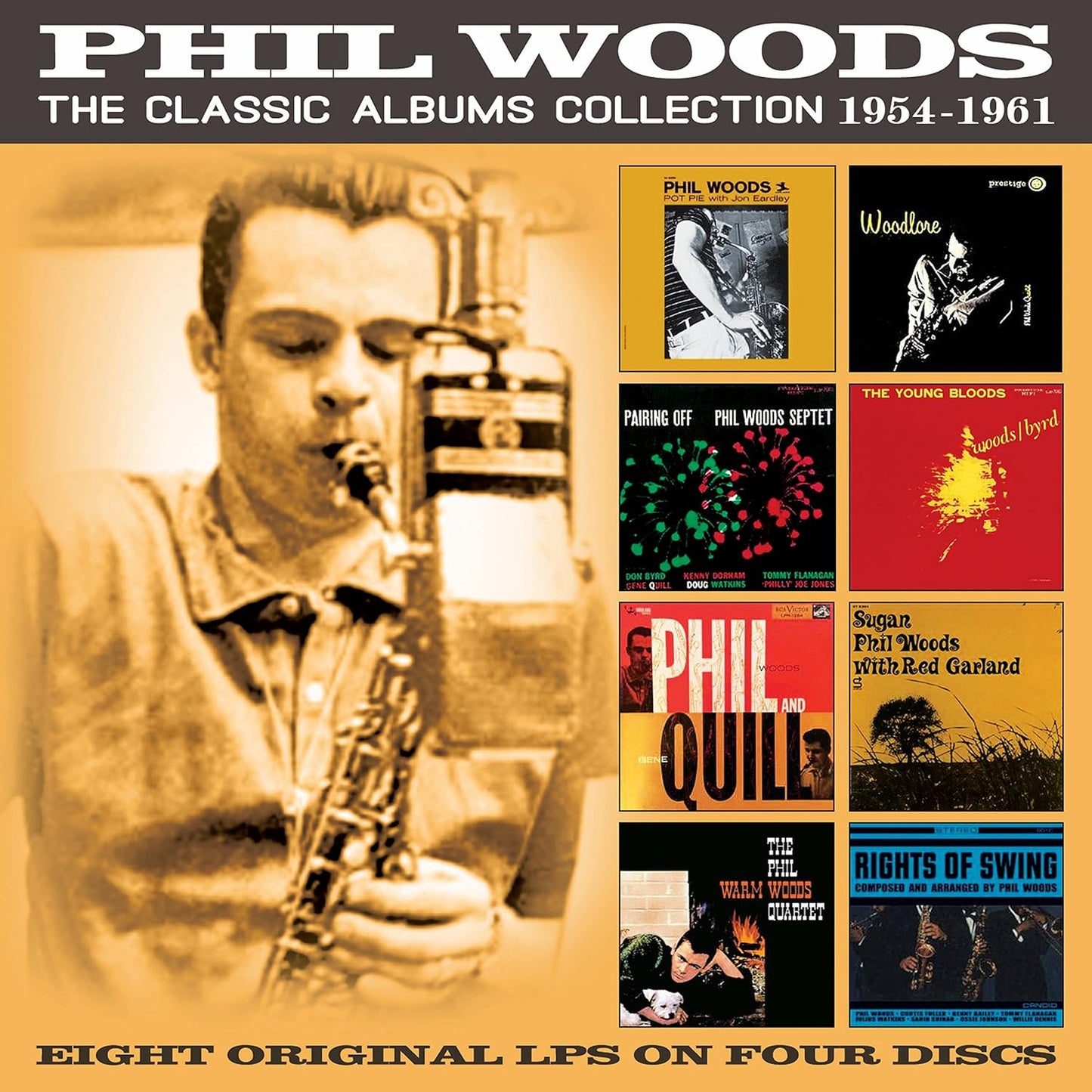 PHIL WOODS: The Classic Albums Collection 1954 - 1961 (4 CDS)