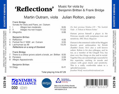 Britten & Bridge: Reflections (Music For Viola Sonata For Viola & Piano) - Martin Outram, Julian Rolton