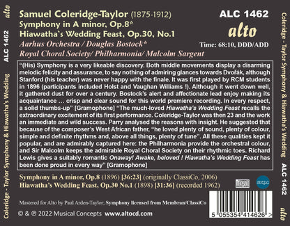COLERIDGE-TAYLOR: Symphony in A, Hiawatha's Wedding Feast - Bostock, Sargeant (PDF BOOKLET)