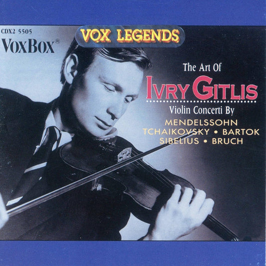 IVRY GITLIS: THE ART OF IVRY GITLIS (CONCERTOS BY MENDELSSOHN, TCHAIKOVSKY, BARTOK, SIBELIUS, BRUCH - 2 CDS)