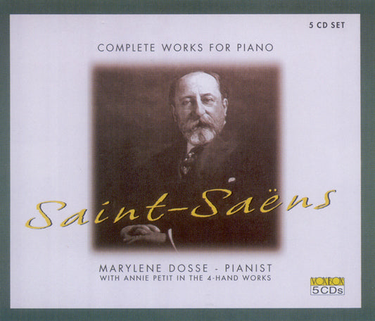 SAINT-SAENS: COMPLETE WORKS FOR  PIANO - Dosse, Petit, Württemberg Chamber Orchestra, Faerber (5 CDS)