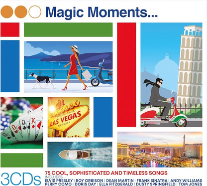 MAGIC MOMENTS:  75 COOL, SOPHISTICATED & TIMELESS SONGS (3 CDS)