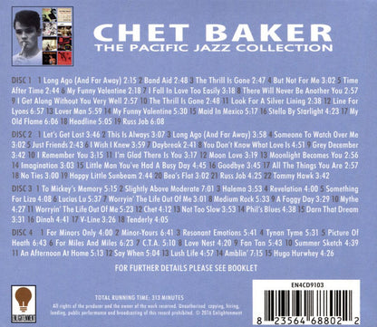 CHET BAKER: The Pacific Jazz Collection (4 CDS)