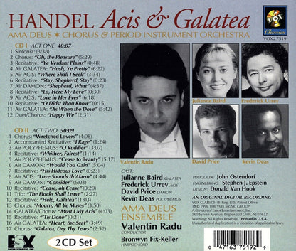 HANDEL: Acis & Galatea - Ama Deus Ensemble, Vladimir Radu (2 CDs)