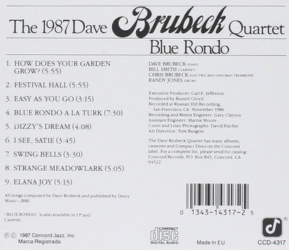 DAVE BRUBECK: BLUE RONDO - The 1987 Dave Brubeck Quartet