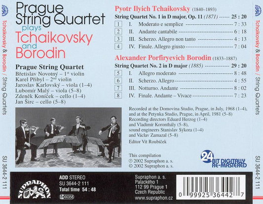 TCHAIKOVSKY & BORODIN: String Quartets - Prague String Quartet