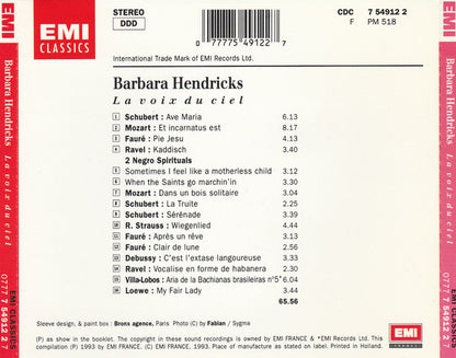 BARBARA HENDRICKS - The Voice Sings Schubert / Faure / Ravel / Strauss / Villa Lobos