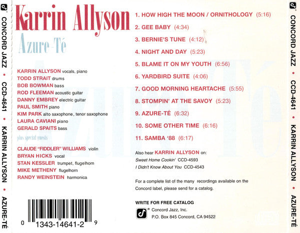 KARRIN ALLYSON: Azure-té