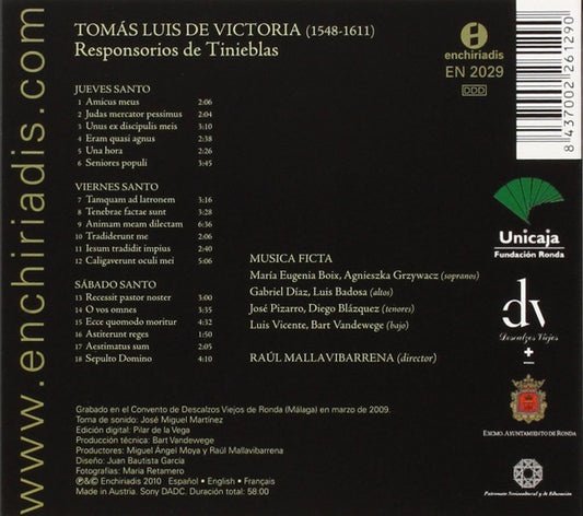 VICTORIA: 18 - Musica Ficta