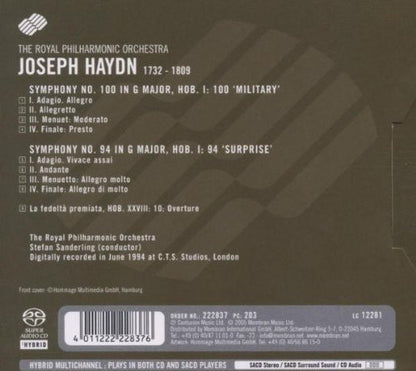 Haydn: Symphonies No. 94 "Surprise" & 100 "Military" - Stefan Sanderling, Royal Philharmonic Orchestra (Hybrid SACD)