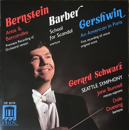 BARBER/GERSHWIN/BERNSTEIN - GERARD SCHWARZ, SEATTLE SYMPHONY
