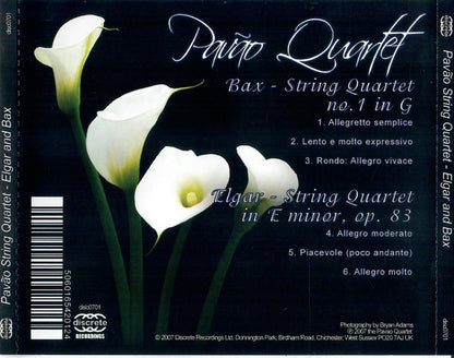 BAX & ELGAR: String Quartet - Pavao Quartet