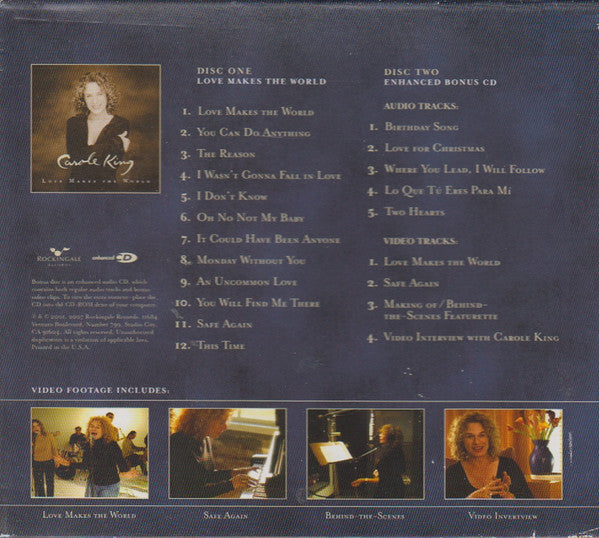 CAROLE KING: Love Makes the World - Deluxe Edition (2 CDS+DVD)