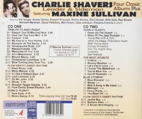 CHARLIE SHAVERS & MAXINE SULLIVAN - Four Classic Albums (2 CDS)