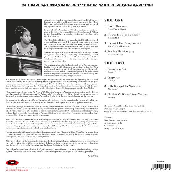 NINA SIMONE: At The Village Gate (180 GRAM PURPLE VINYL)