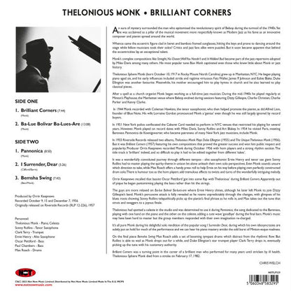 THELONIOUS MONK: Brilliant Corners (180 GRAM VINYL LP)