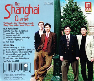 GRIEG & MENDELSSOHN: String Quartets- Shanghai Quartet