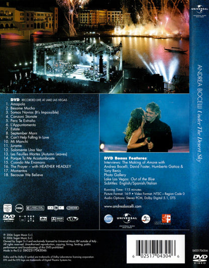 Andrea Bocelli: Under The Desert Sky (DVD)
