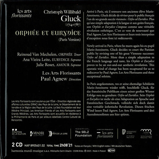 Gluck: Orphee Et Eurydice - Les Arts Florissants (2 CD)