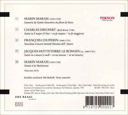 French Music, 18th Century (MARAIS/HOTTETERRE/COUPERIN) - Wispelwey/Byslma/Asperen, van/Miessen