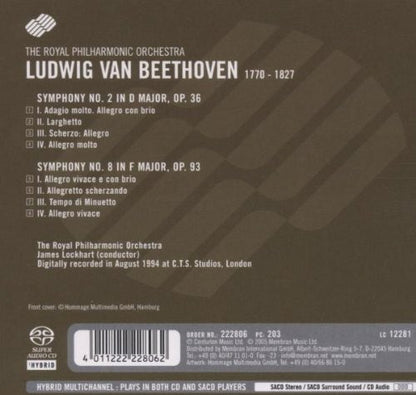 Beethoven: Symphonies 2 & 8 - Royal Philharmonic, James Lockhart (Hybrid SACD)
