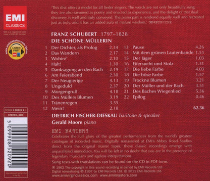 Schubert: Die Schone Mullerin - DIETRICH FISCHER-DIESKAU, GERALD MOORE
