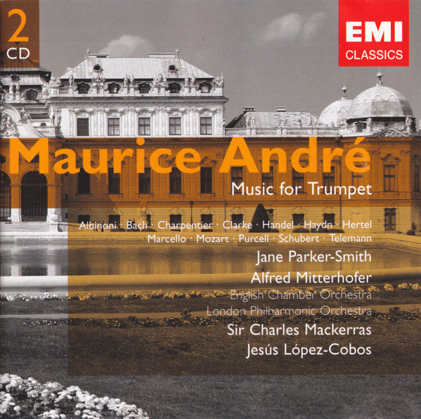 MAURICE ANDRE: MUSIC FOR TRUMPET- 2 CDS (J.S. Bach / Albinoni / Haydn: Trumpet Concertos)