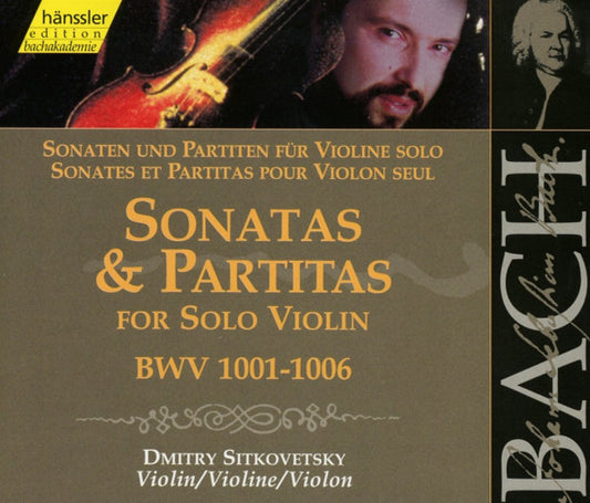 BACH: SONATAS & PARTITAS FOR SOLO VIOLIN - DMITRI SITKOVETSKY (2 CDS)