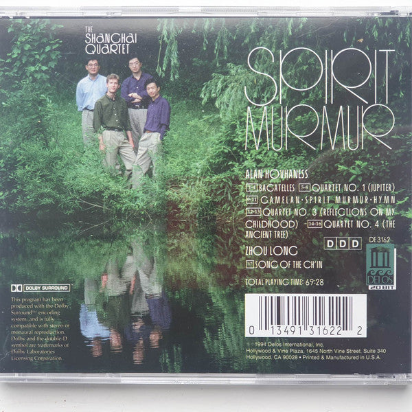 HOVHANESS & ZHOU LONG: Spirit Murmur: String Quartets 1, 3, 4 - Shanghai Quartet