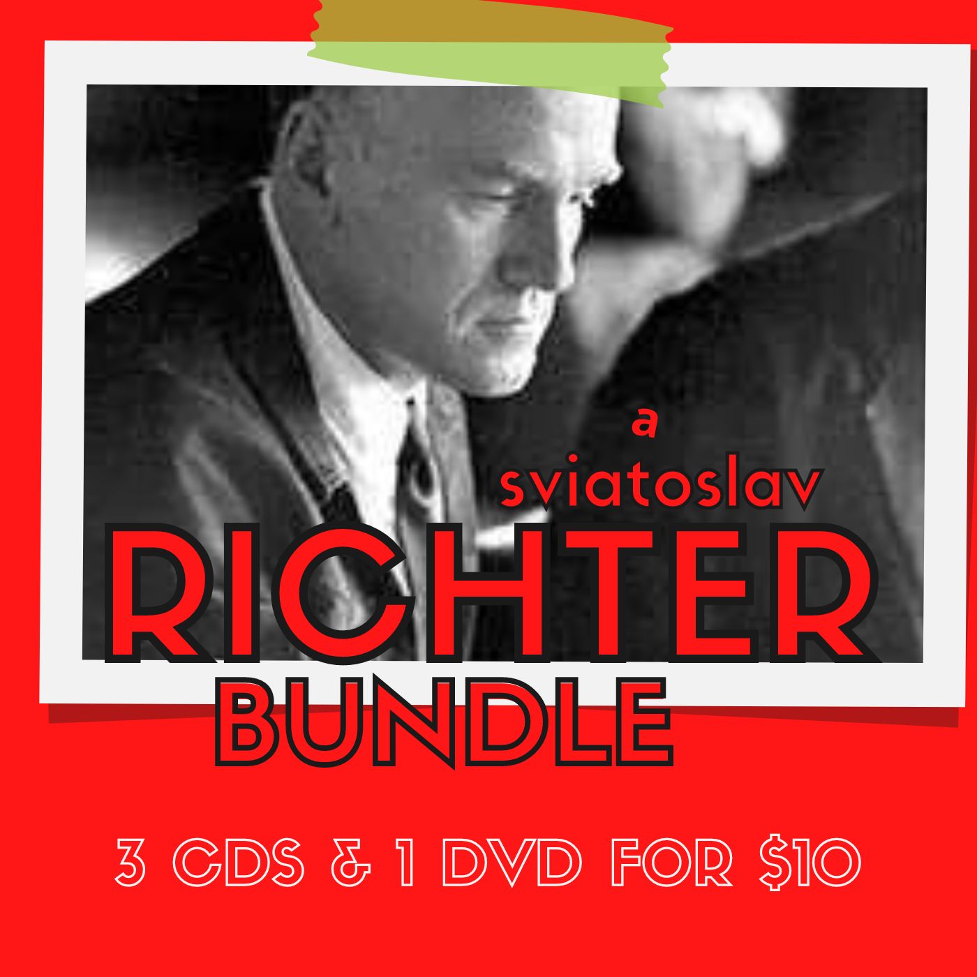 THE SVIATOSLAV RICHTER BUNDLE - 3 CDS, 1 DVDS FOR $10
