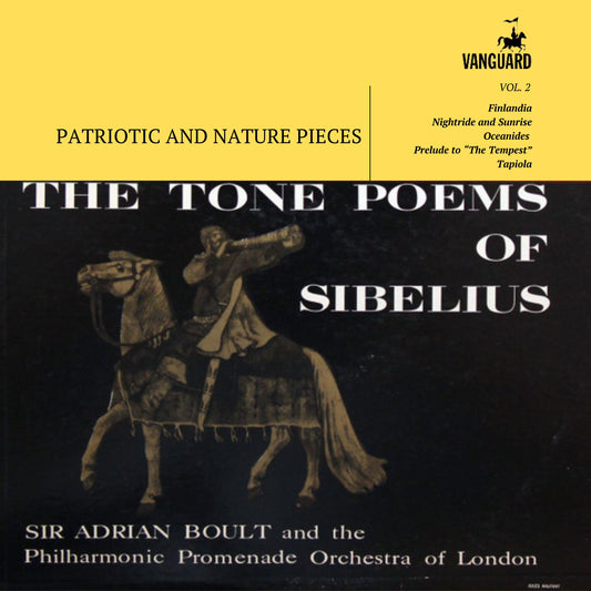 SIBELIUS: Tone Poems, Vol. 2 (Patriotic and Nature Pieces) - Sir Adrian Boult, Philharmonic Promenade Orchestra Of London (DIGITAL DOWNLOAD)
