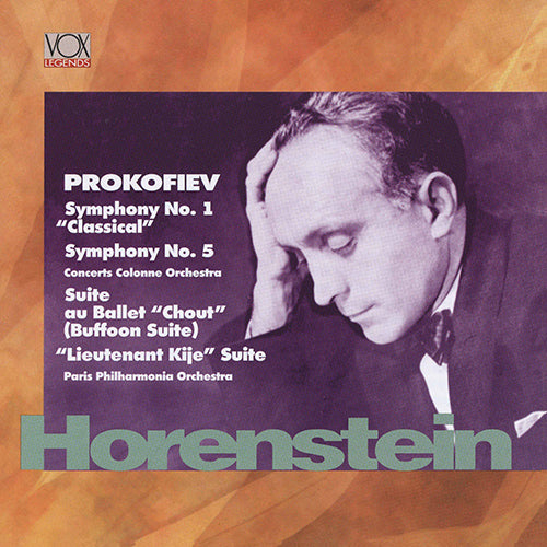 PROKOFIEV: SYMPHONIES NOS. 1 & 5; ORCHESTRAL SUITES "CHOUT" & "LTE. KIJE" - Paris Philharmonia Orchestra, Horenstein (2 CDS)