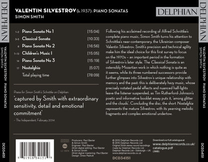 Silvestrov: Piano Sonatas - Simon Smith