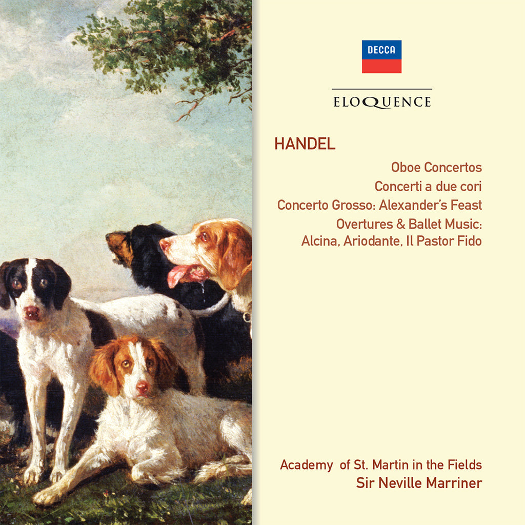 HANDEL: Oboe Concertos Nos 1-3, Concerti a due Cori, Arrival of the Queen of Sheba and more - Marriner, Academy of St. Martin in the Fields (2 CDs)