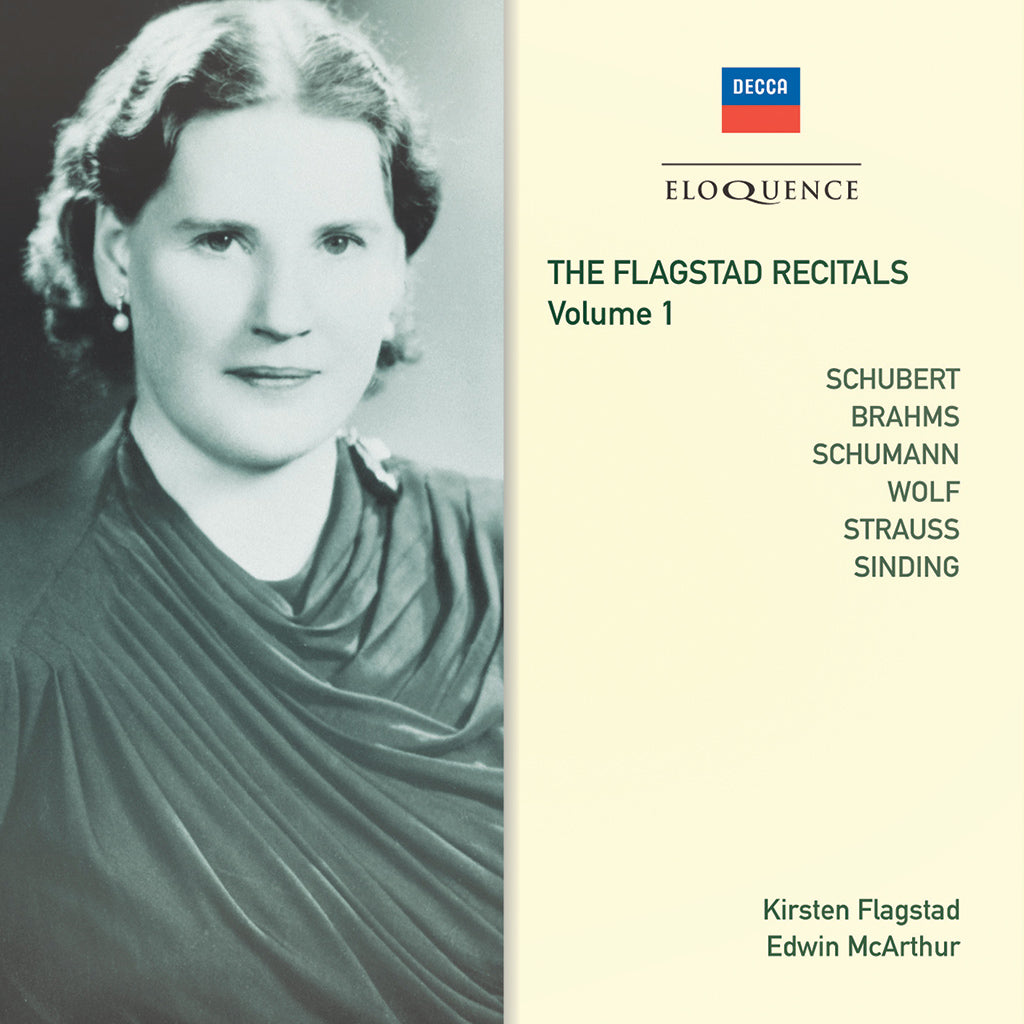 FLAGSTAD RECITALS, VOLUME 1 - Schubert, Brahms, Schumann, Wolf, Strauss (2 CDs)