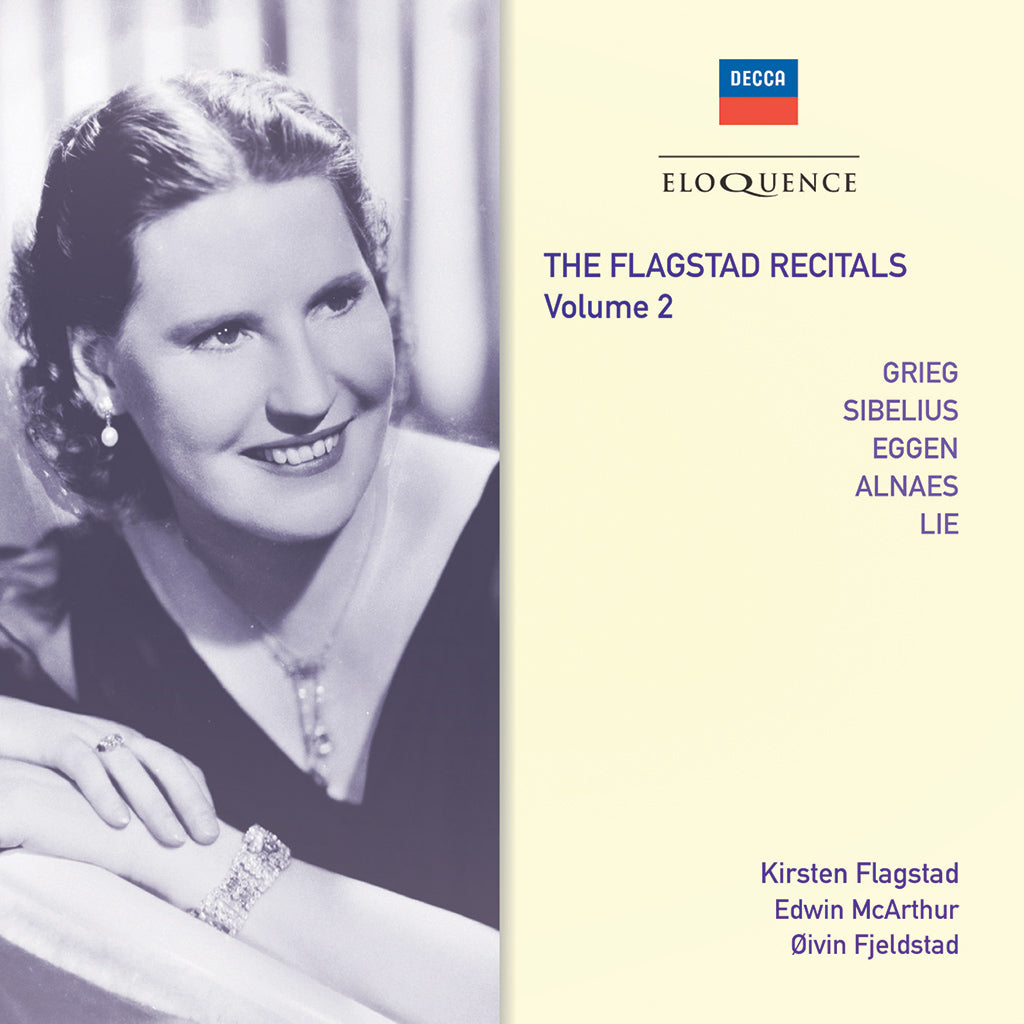 FLAGSTAD RECITALS: VOLUME 2 - Grieg, Sibelius, Eggen, Alneas, Lie (2 CDs)