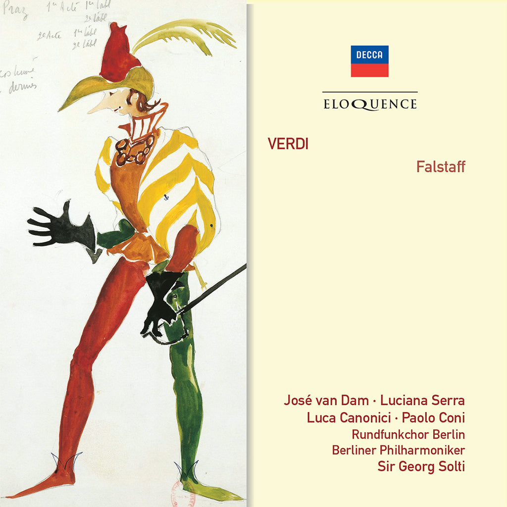 VERDI: Falstaff - van Dam, Serra, Canonici, Berliner Philharmoniker. Solti (2 CDs)
