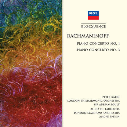 RACHMANINOV: Piano Concertos 1 & 3 - de Larrocha, Katin, Previn, Boult, London Symphony